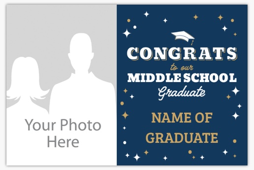 A graduation party grad blue white design for Occasion with 1 uploads