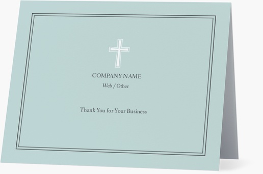 Design Preview for Design Gallery: Religious Personalized Note Cards, Folded 5.5" x 4"