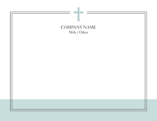 Design Preview for Design Gallery: Religious Personalized Note Cards, Flat 5.5" x 4"