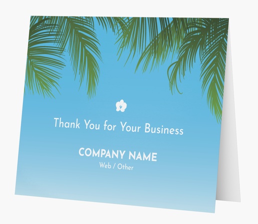 A trip tropical blue design for Business