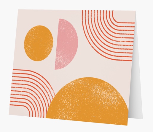 A fun shapes abstract shapes gray orange design for Theme
