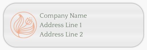 Design Preview for Accommodations Return Address Labels Templates, Clear plastic 