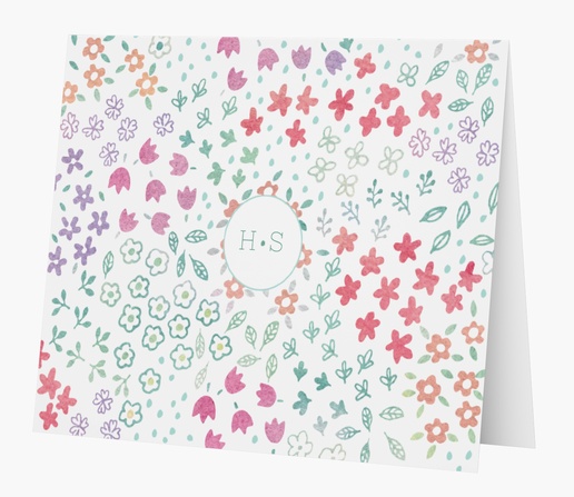 A kids stationery pink and white florals white gray design for Theme