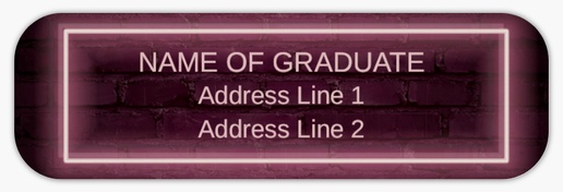 A grad announcement 1 bilde purple design for Graduation