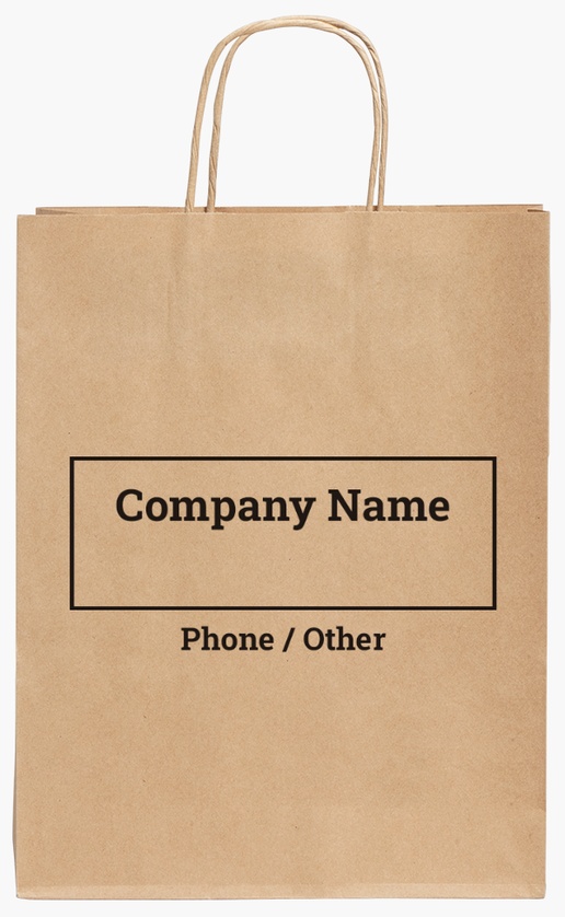 Design Preview for Design Gallery: Furniture & Home Goods Standard Kraft Paper Bags, 24 x 11 x 31 cm