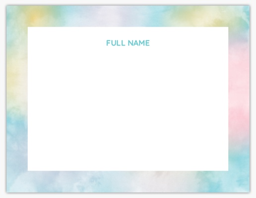 Design Preview for Design Gallery: Bold & Colorful Personalized Note Cards, Flat 5.5" x 4"
