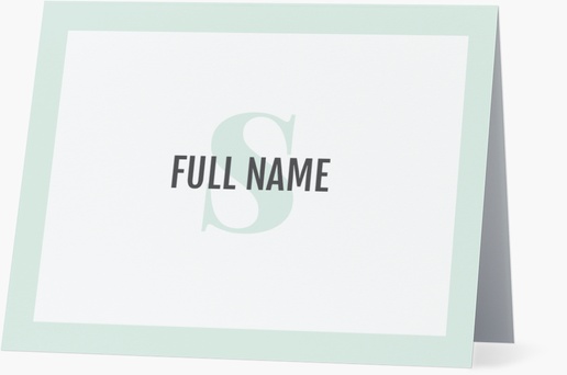 Design Preview for Design Gallery: Minimal Personalized Note Cards, Folded 5.5" x 4"