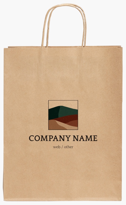 Design Preview for Design Gallery: Photography Standard Kraft Paper Bags, 24 x 11 x 31 cm
