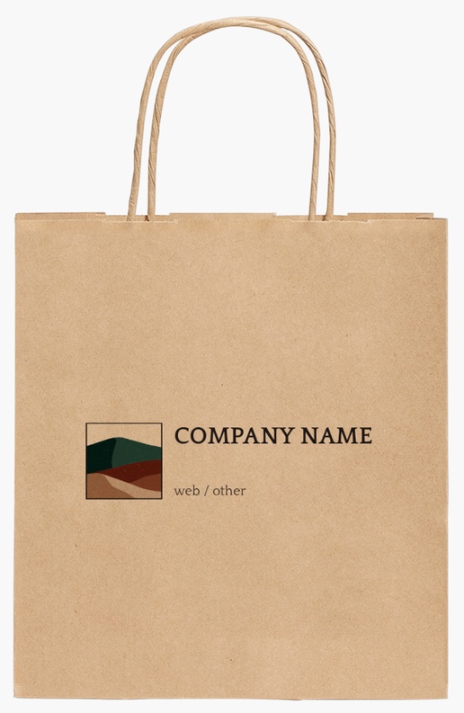 Design Preview for Design Gallery: Photography Standard Kraft Paper Bags, 19 x 8 x 21 cm