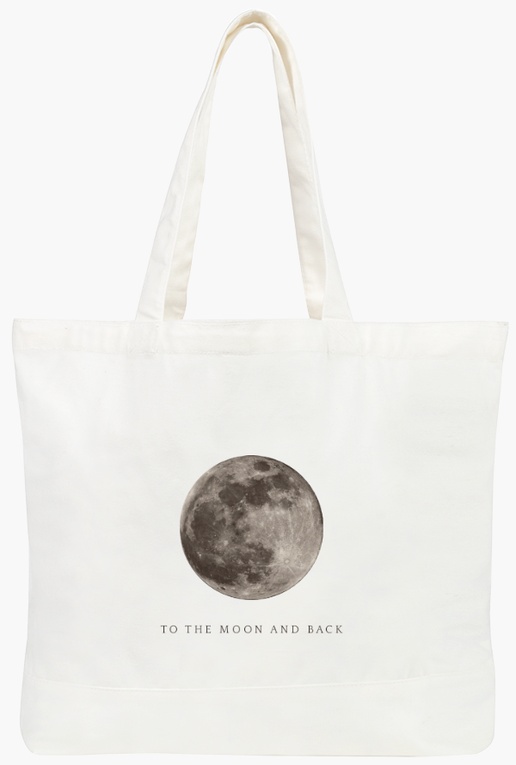 A the moon to the moon and back gray design for Modern & Simple