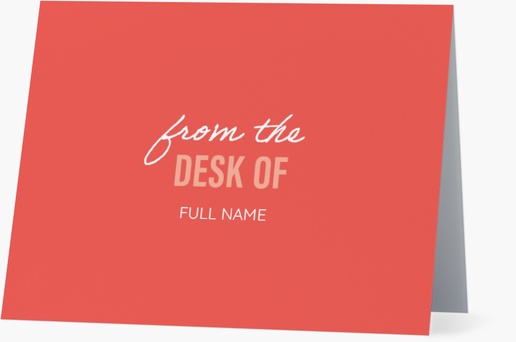A stationery from the desk of red pink design for Modern & Simple