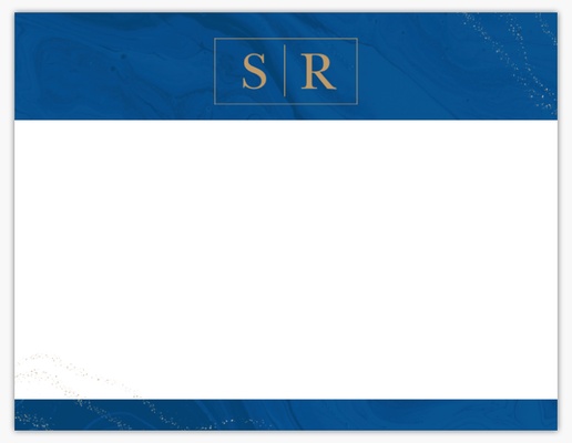 Design Preview for Elegant Personalized Note Cards Templates, Flat 5.5" x 4"