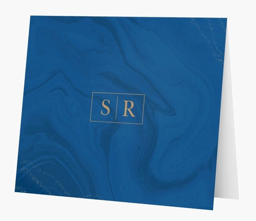 A monogram personal blue design for Elegant