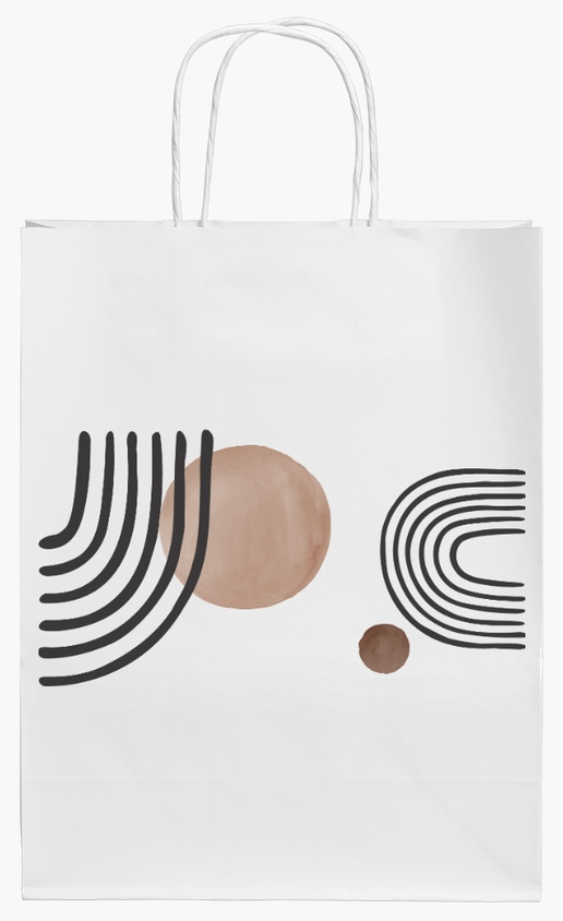 Voorvertoning ontwerp voor Ontwerpgalerij: Kraftpapieren tassen, 24 x 11 x 31 cm
