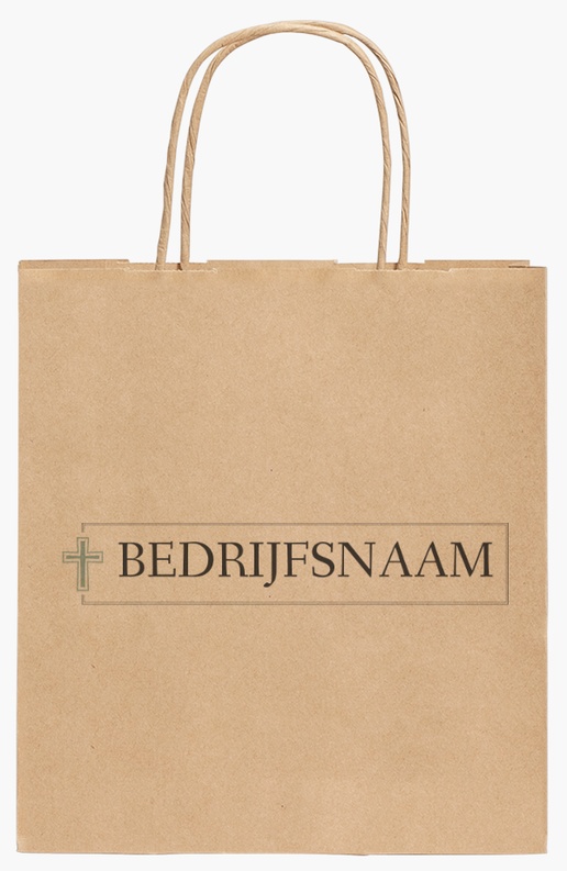 Voorvertoning ontwerp voor Ontwerpgalerij: Religieus en spiritueel Kraftpapieren tassen, 19 x 8 x 21 cm