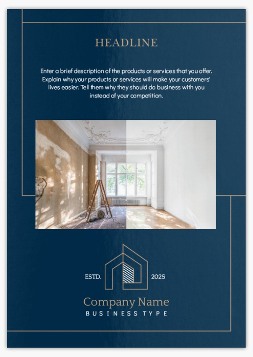 Design Preview for Design Gallery: Building Construction Postcards, A5 (148 x 210 mm)