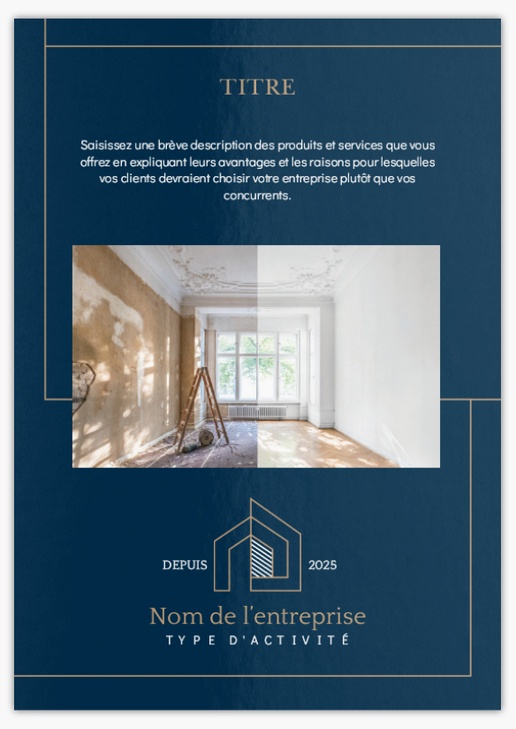 Aperçu du graphisme pour Galerie de modèles : Cartes postales pour Immobilier, A5 (148 x 210 mm)