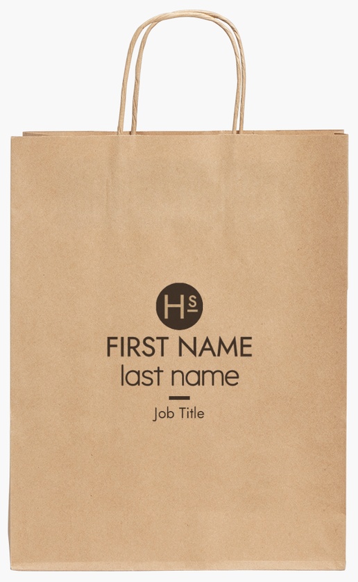 Design Preview for Design Gallery: Business Services Standard Kraft Paper Bags, 240 x 110 x 310 mm