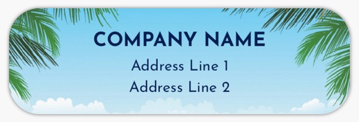 Design Preview for Beauty & Spa Return Address Labels Templates, White Paper