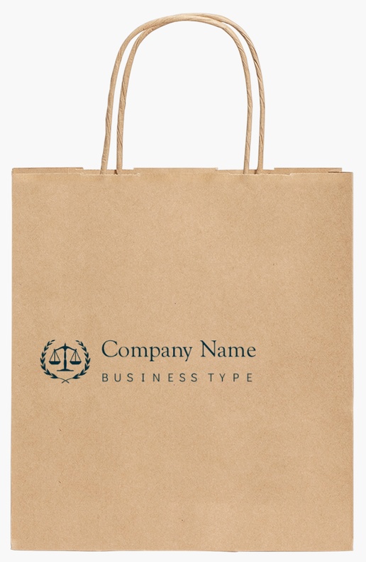 Design Preview for Design Gallery: Law, Public Safety & Politics Standard Kraft Paper Bags, 190 x 80 x 210 mm