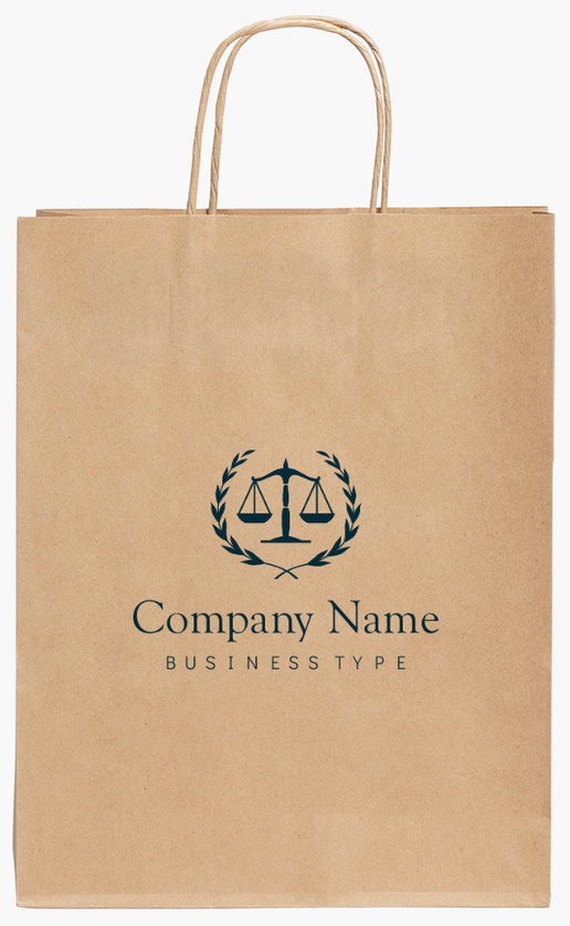 Design Preview for Design Gallery: Conservative Standard Kraft Paper Bags, 240 x 110 x 310 mm