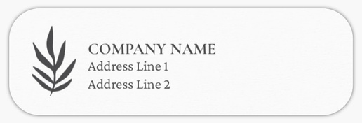 Design Preview for Marketing & Communications Return Address Labels Templates, White Paper