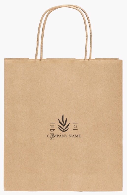 Design Preview for Design Gallery: Skin Care Standard Kraft Paper Bags, 190 x 80 x 210 mm
