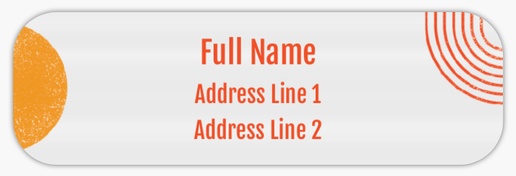 Design Preview for Design Gallery: Bold & Colorful Return Address Labels, Clear plastic 