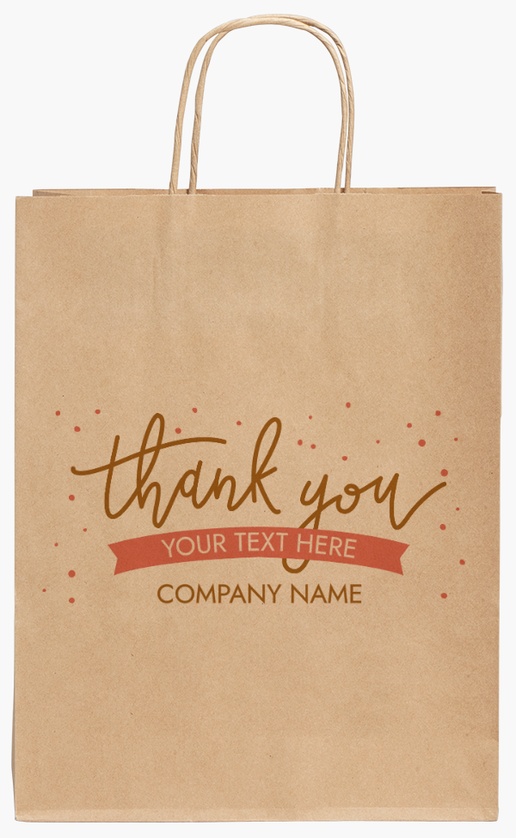 Design Preview for Design Gallery: Skin Care Standard Kraft Paper Bags, M (240 x 110 x 310 mm)