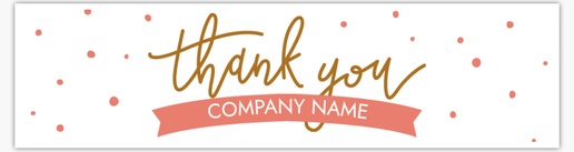 A thank you for supporting thanks brown pink design for Events