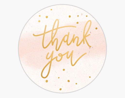 A loyalty thank you for supporting my small business white cream design for Elegant