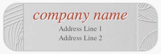 Design Preview for Advertising Return Address Labels Templates, White Paper