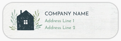 Design Preview for Furniture & Home Goods Return Address Labels Templates, White Paper