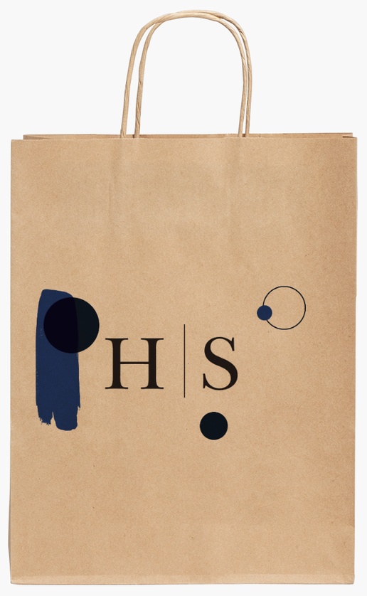 Aperçu du graphisme pour Galerie de modèles : sacs en papier kraft pour vacances, 24 x 11 x 31 cm