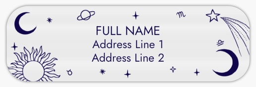 Design Preview for Design Gallery: Fun & Whimsical Return Address Labels, Clear plastic 