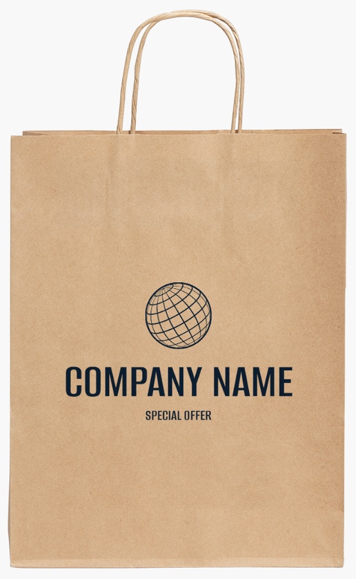 Design Preview for Design Gallery: Business Services Standard Kraft Paper Bags, 240 x 110 x 310 mm