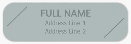 A name stationery simple gray design for Modern & Simple