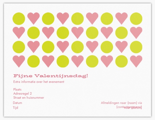 Voorvertoning ontwerp voor Ontwerpgalerij: Valentijnsdag Kaarten en uitnodigingen, Ongevouwen 13,9 x 10,7 cm
