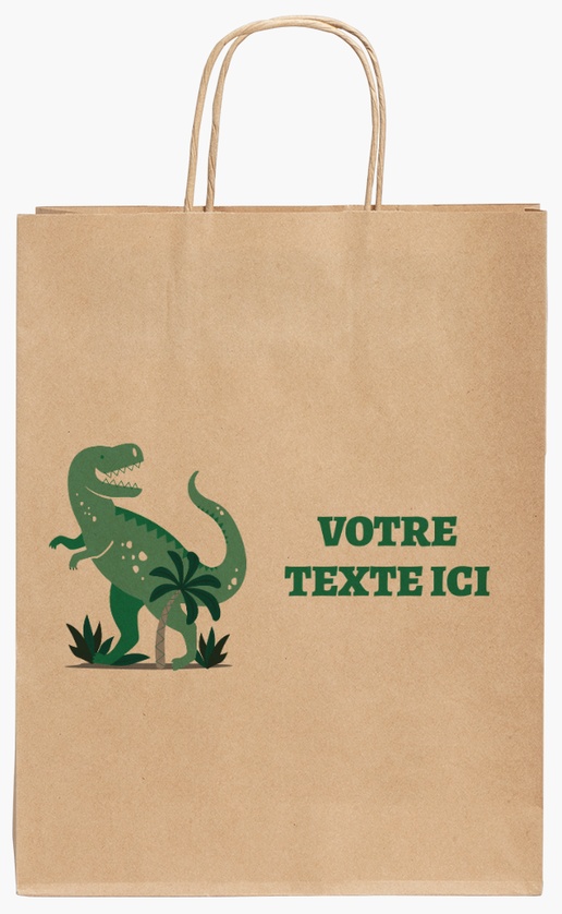 Aperçu du graphisme pour Galerie de modèles : sacs en papier kraft pour animaux, 24 x 11 x 31 cm