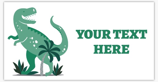 A væg kunst dinosaur green design for Birthday
