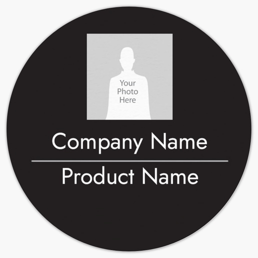 Design Preview for Modern & Simple Product Labels on Sheets Templates, 1.5" x 1.5" Circle