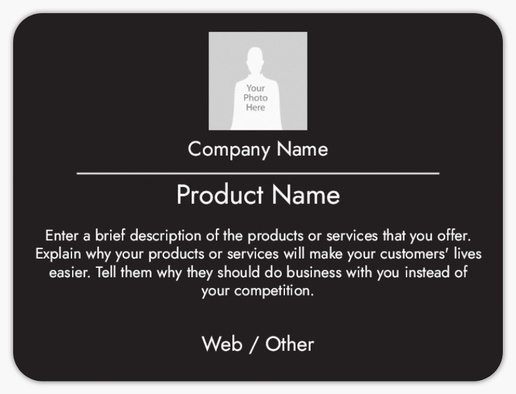 Design Preview for Business Services Product Labels on Sheets Templates, 3" x 4" Rounded Rectangle
