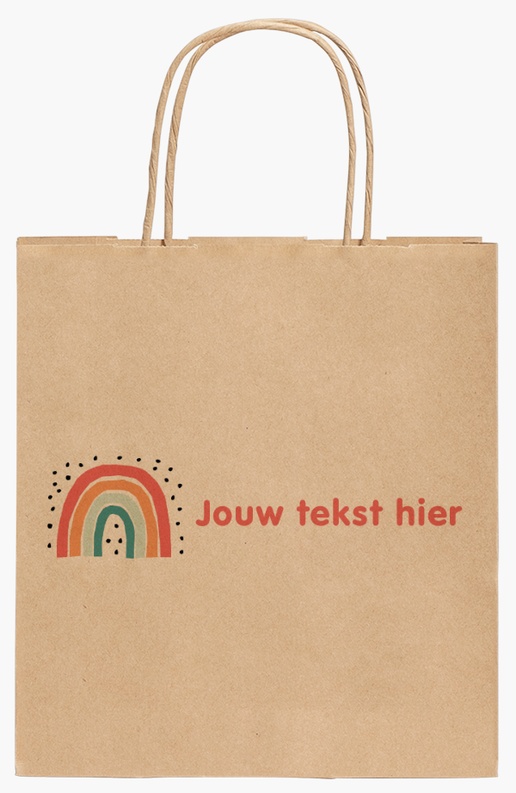Voorvertoning ontwerp voor Ontwerpgalerij: Verjaardag - kind Kraftpapieren tassen, 19 x 8 x 21 cm