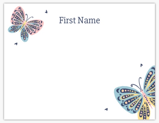 Design Preview for Design Gallery: Fun & Whimsical Personalized Note Cards, Flat 5.5" x 4"