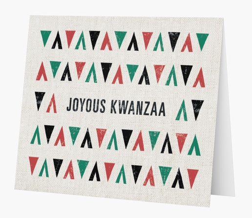 Design Preview for Holiday Personalized Note Cards Templates, Folded 5.5" x 4"