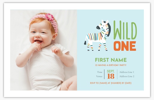 Design Preview for Fun & Whimsical Invitations & Announcements Templates, 4.6” x 7.2” Flat