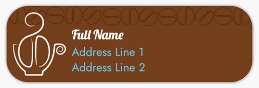 Design Preview for Design Gallery: Coffee Shops Return Address Labels, White Paper