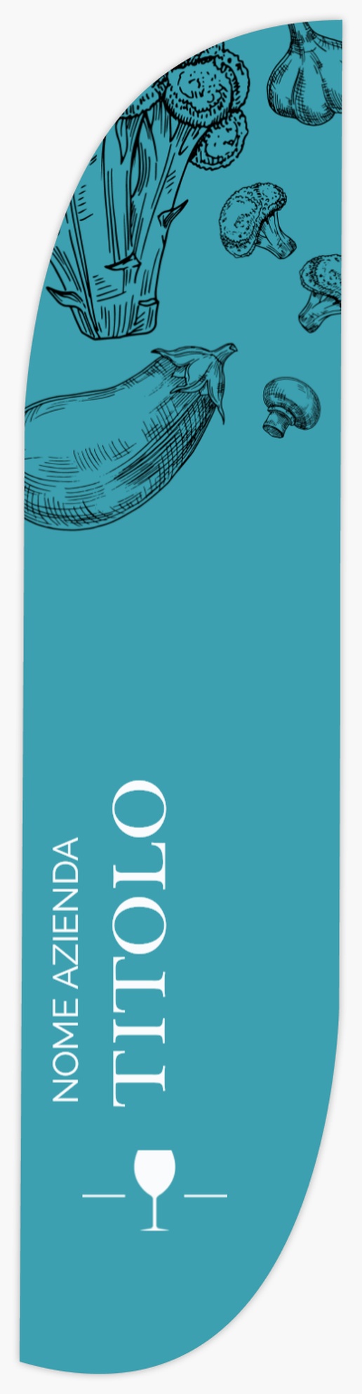 Anteprima design per Galleria di design: Bandiere per Cibo e bevande, A pinna 2 m 