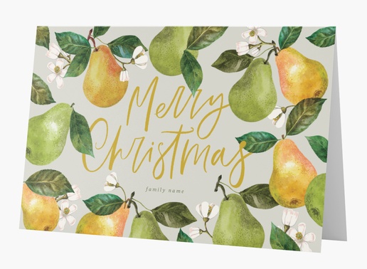 A pears vintage fruit cream design for Christmas