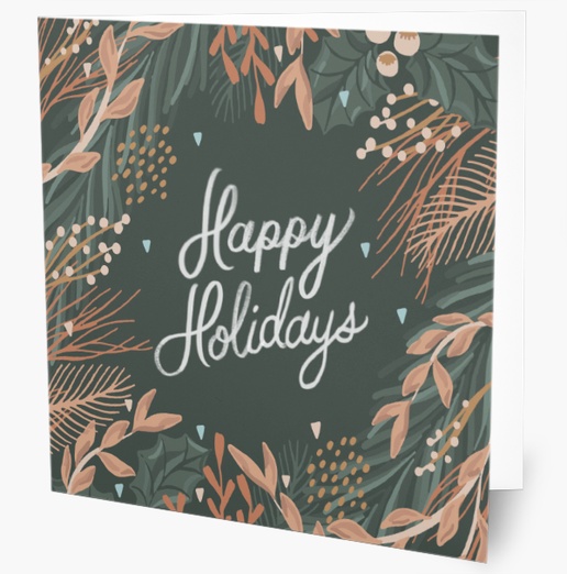 A terracotta happiest holidays gray design for Holiday